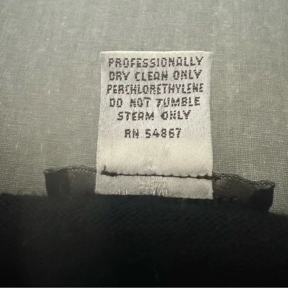 HENRI BENDEL Vintage Extra Fine Merino Wool Black V-Neck Sweater Classic Size M - Picture 12 of 13